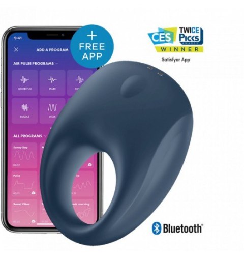 Pierścień erekcyjny Strong One Ring incl. Bluetooth & App Satisfyer