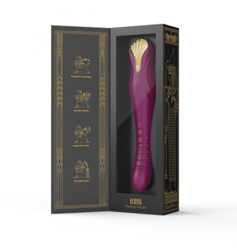 Zalo King Vibrating Thruster Velvet Purple