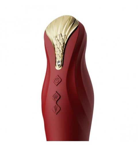 Zalo King Vibrating Thruster Wine Red