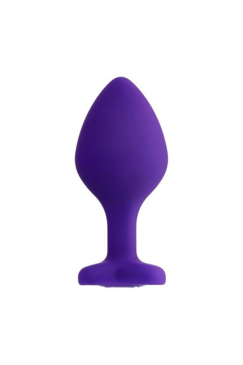 Korek analny z kryształem Anal Plug Diamond Heart fioletowy