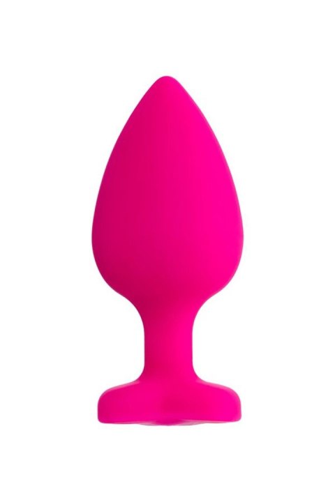 Korek analny Diamond Heart pink