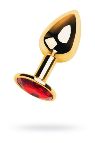 Korek analny z kryształem TOYFA Small gold/red