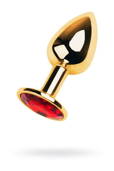 Korek analny z kryształem TOYFA Small gold/red