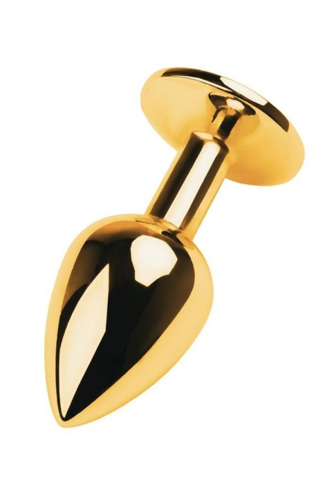 Korek analny z kryształkiem TOYFA Turmalin złoty