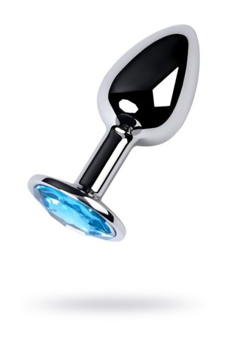 Korek analny z kryształem TOYFA 7 cm Topaz silver