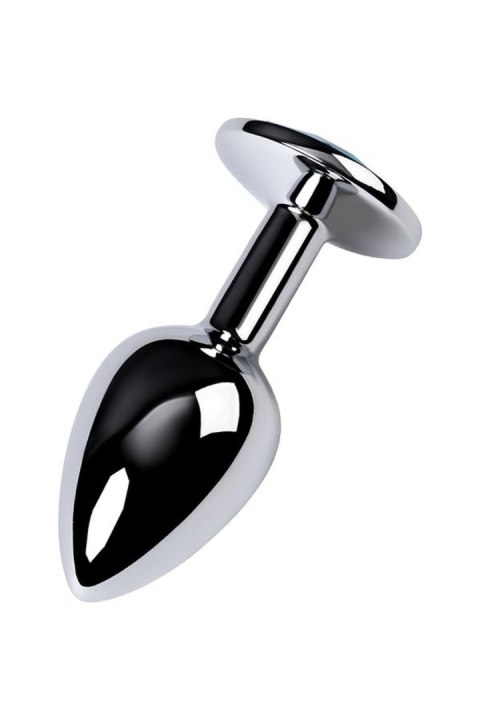 Korek analny z kryształem TOYFA 7 cm Topaz silver