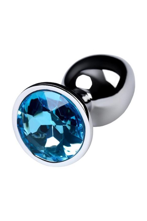 Korek analny z kryształem TOYFA 7 cm Topaz silver