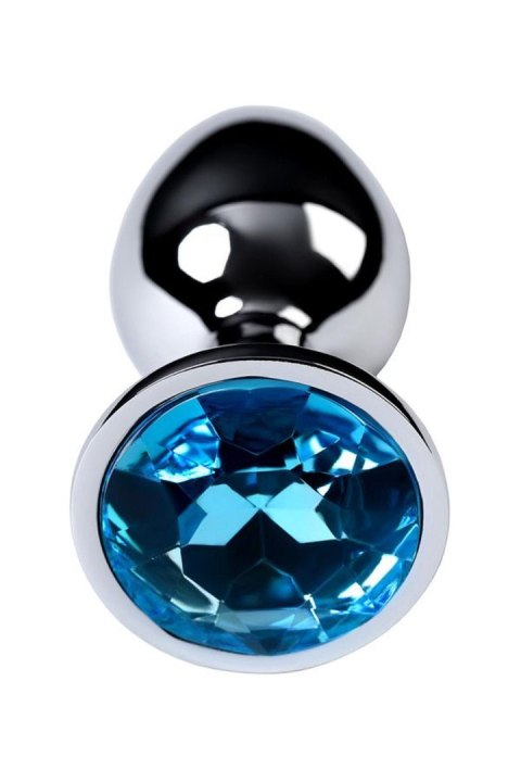 Korek analny z kryształem TOYFA 7 cm Topaz silver