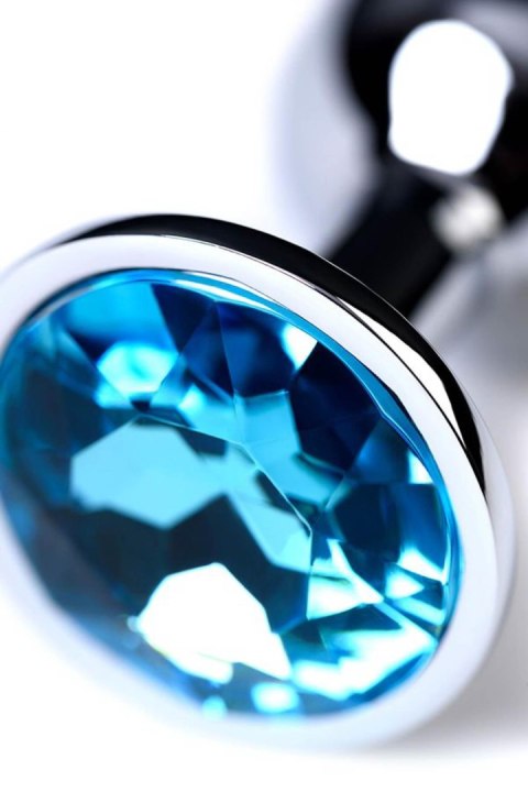 Korek analny z kryształem TOYFA 7 cm Topaz silver