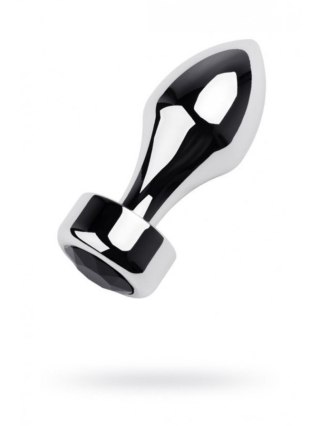 Korek analny z podstawą TOYFA +kryształ 10,8 cm silver