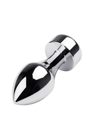 Korek analny z podstawą TOYFA +kryształ 10,8 cm silver