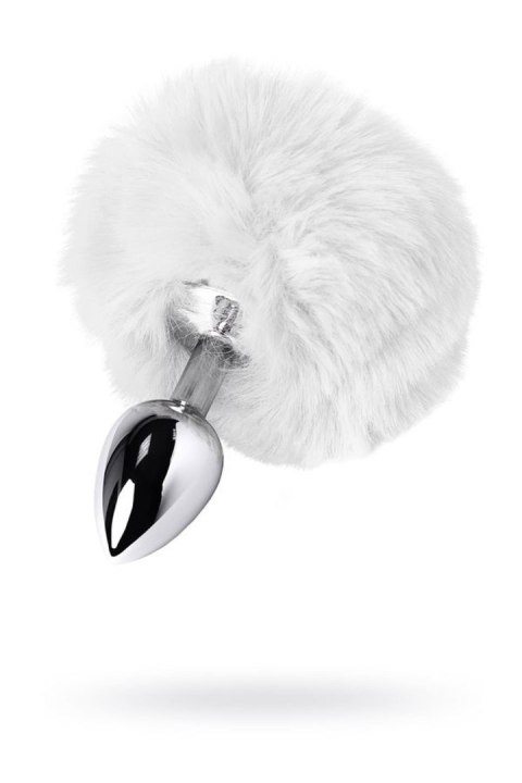 Korek analny TOYFA z ogonem królika 13 cm silver