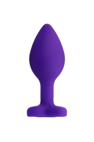 Korek analny z kryształkiem ToDo Diamond Heart purple