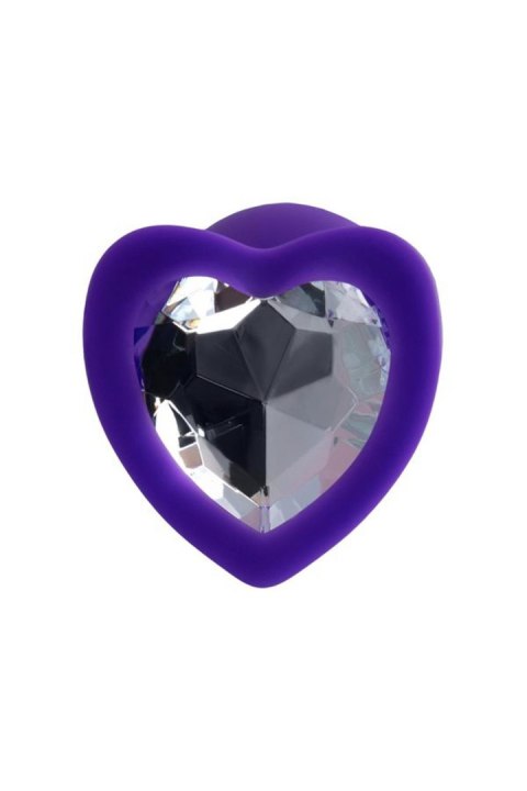 Korek analny z kryształkiem ToDo Diamond Heart purple