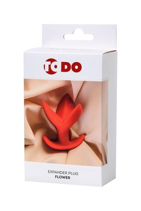 Korek analny ToDo Flower Expander red