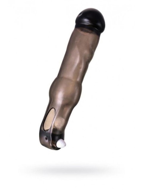Nakładka na penisa TOYFA z wibracjami transparent black
