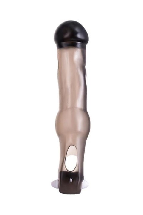 Nakładka na penisa TOYFA z wibracjami transparent black