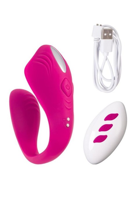 Wibrator podwójny 9,6 cm silikon pink Toyfa