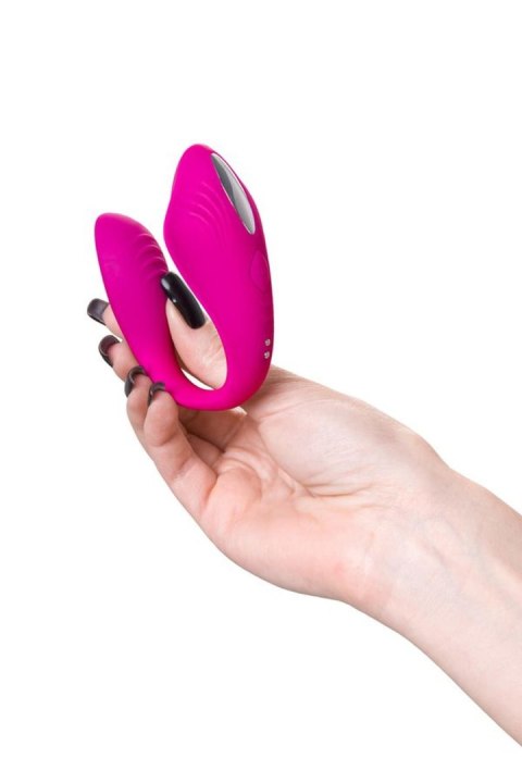 Wibrator podwójny 9,6 cm silikon pink Toyfa