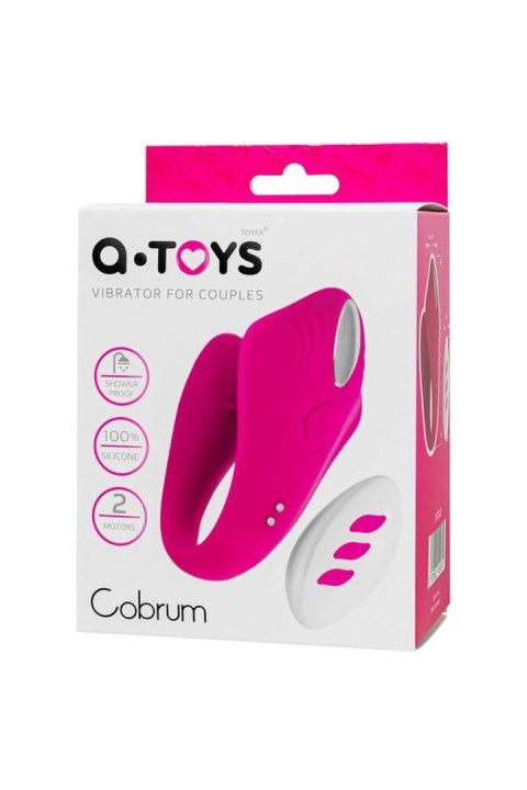 Wibrator podwójny 9,6 cm silikon pink Toyfa
