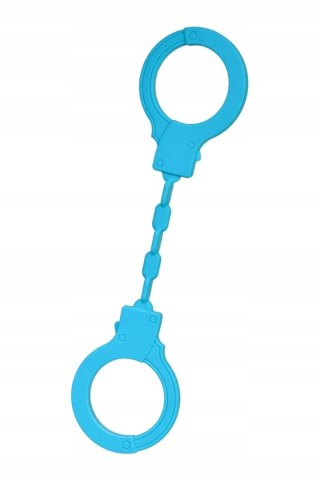 Kajdanki A-Toys silikonowe Stretchy cuffs blue