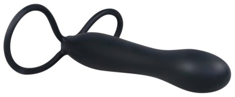 Strap on Dildo analne z pętlami Anal Special Silicone Black