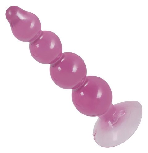 Dildo analne z kulkami ORION 13 cm pink