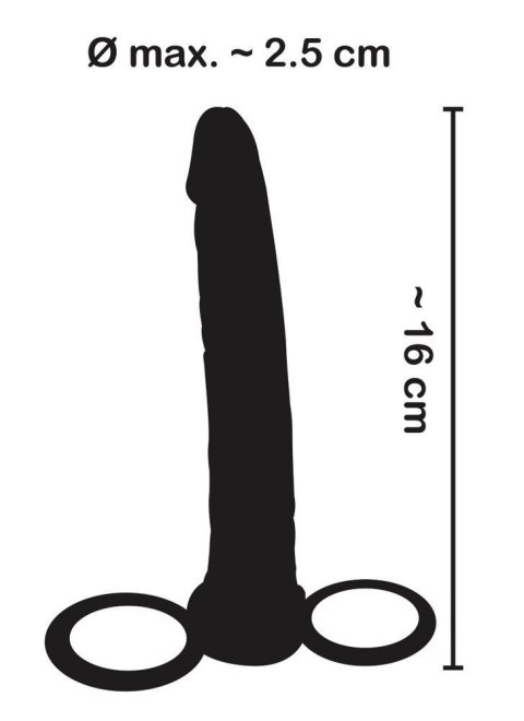 Dildo z pierścieniem Anal Special black