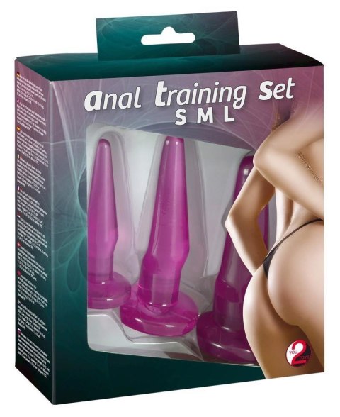 Zestaw korków analnych ORION 3pcs purple 10-12 cm