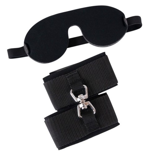 Kajdanki + opaska na oczy Bad Kitty black