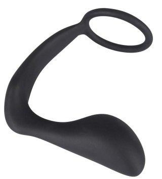 Korek analny z pierścieniem Black Velvets 10 cm black