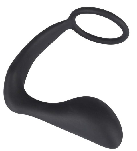 Korek analny z pierścieniem Black Velvets 10 cm black