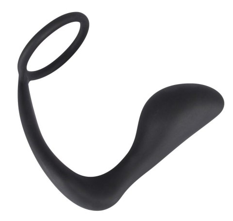 Korek analny z pierścieniem Black Velvets 10 cm black