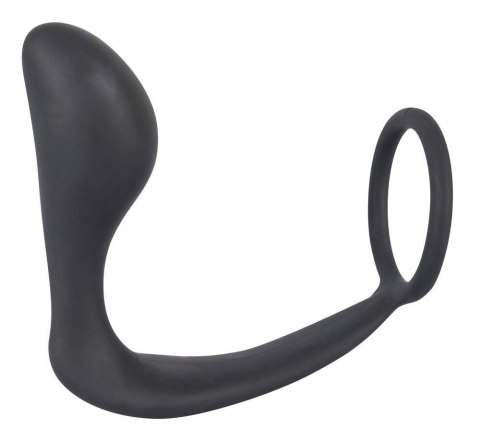 Korek analny z pierścieniem Black Velvets 10 cm black