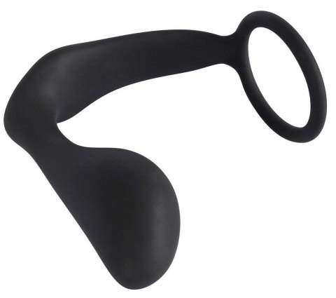 Korek analny z pierścieniem Black Velvets 10 cm black