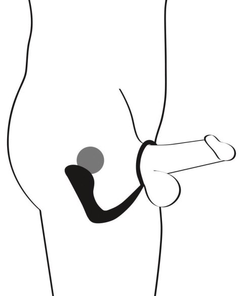 Korek analny z pierścieniem Black Velvets 10 cm black