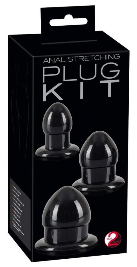 Zestaw 3 korków analnych Stretching Plug Kit
