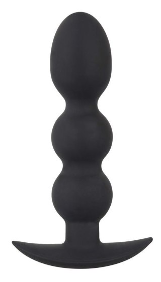 Korek analny kulkowy + podstawa Black Velvets