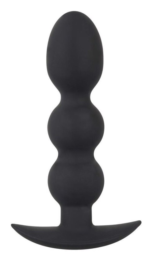 Korek analny kulkowy + podstawa Black Velvets