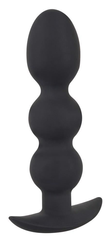 Korek analny kulkowy + podstawa Black Velvets