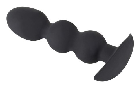 Korek analny kulkowy + podstawa Black Velvets