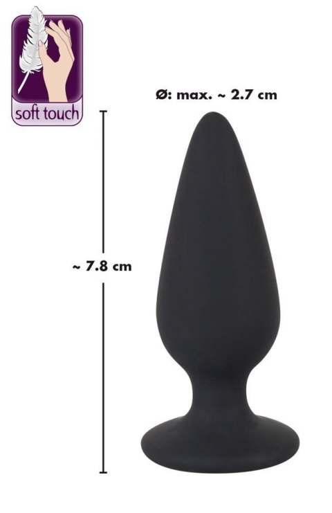 Korek analny Black Velvets Heavy plug 7,8 cm S