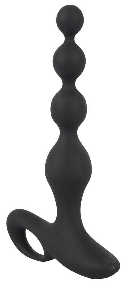 Wibrator analny z kulkami Black Velvets 10 trybów wibracji