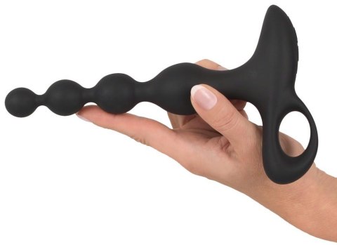 Wibrator analny z kulkami Black Velvets 10 trybów wibracji