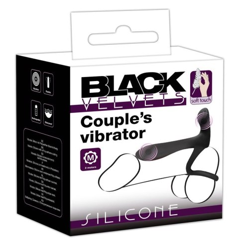Pierścień erekcyjny Black Velvets 2w1 Orion