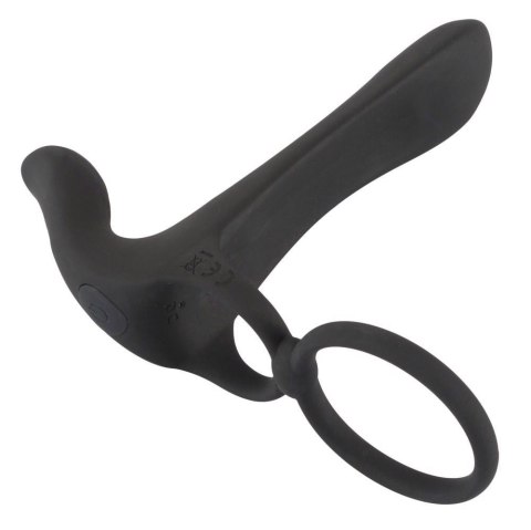 Pierścień erekcyjny Black Velvets 2w1 Orion