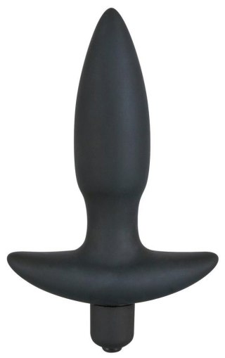 Wibrujący korek analny Black Velvets 13 cm black