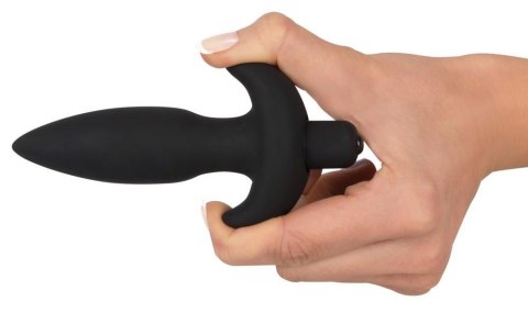 Wibrujący korek analny Black Velvets 13 cm black