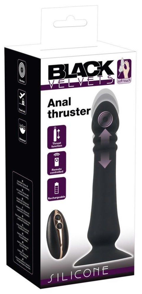 Wibrujący korek analny Black Velvets Remote Control
