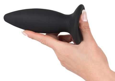 Wibrujący korek analny Black Velvets Recharge Plug S 11 cm